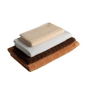 BAINA X Estudio Persona Complete Set of 4 Towels Sand, Stone, Bark, & Rust